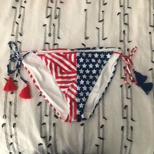 cheeky USA red white & blue bikini bottom